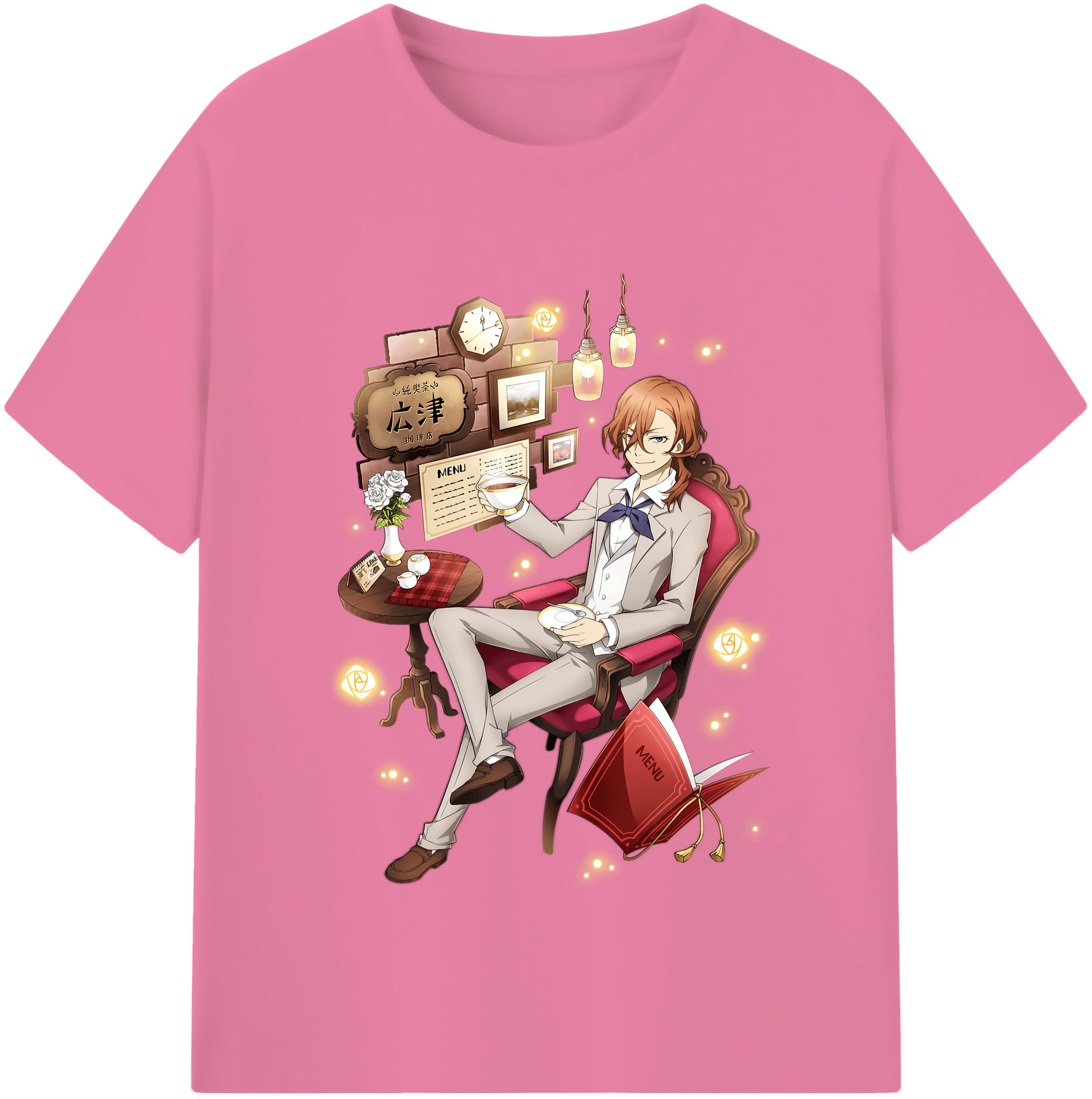 （画像用） 文豪ストレイドッグス Bungo Stray Dogs 綿100％半袖Tシャツ（フロントプリント）